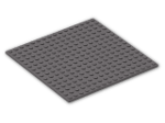 LEGO® Stein: Plate 16 x 16 with Underside Ribs 91405 | Farbe: Dark Stone Grey