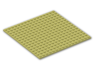 LEGO® Stein: Plate 16 x 16 with Underside Ribs 91405 | Farbe: Cool Yellow