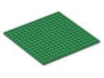 LEGO® Brick: Plate 16 x 16 with Underside Ribs 91405 | Color: Dark Green