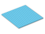 LEGO® Stein: Plate 16 x 16 with Underside Ribs 91405 | Farbe: Medium Azur