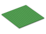 LEGO® Brick: Plate 16 x 16 with Underside Ribs 91405 | Color: Bright Green