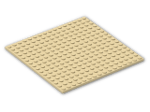 LEGO® Brick: Plate 16 x 16 with Underside Ribs 91405 | Color: Brick Yellow