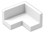 LEGO® Brick: Panel 2 x 2 x 1 Corner with Rounded Corners 91501 | Color: White