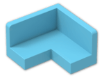 LEGO® Brick: Panel 2 x 2 x 1 Corner with Rounded Corners 91501 | Color: Medium Azur