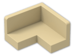 LEGO® Brick: Panel 2 x 2 x 1 Corner with Rounded Corners 91501 | Color: Brick Yellow