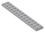 LEGO® Brick: Plate 2 x 14 91988 | Color: Medium Stone Grey