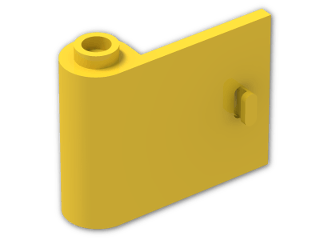 LEGO® Stein: Door 1 x 3 x 2 Left with Hollow Hinge 92262 | Farbe: Bright Yellow
