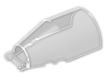 LEGO® Stein: Windscreen 4 x 6 x 2 Round with Handle 92279 | Farbe: Transparent