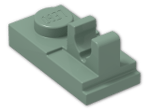 LEGO® Brick: Plate 1 x 2 with Single Clip on Top 92280 | Color: Sand Green