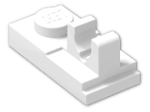 LEGO® Stein: Plate 1 x 2 with Single Clip on Top 92280 | Farbe: White