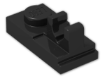 LEGO® Brick: Plate 1 x 2 with Single Clip on Top 92280 | Color: Black