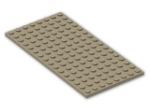 LEGO® Brick: Plate 8 x 16 92438 | Color: Sand Yellow