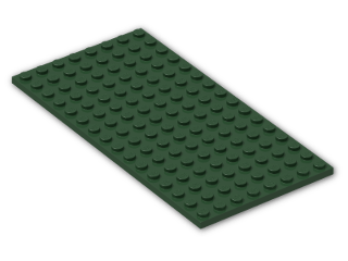 LEGO® Brick: Plate 8 x 16 92438 | Color: Earth Green