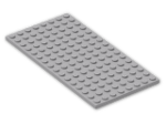 LEGO® Brick: Plate 8 x 16 92438 | Color: Medium Stone Grey