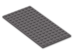 LEGO® Stein: Plate 8 x 16 92438 | Farbe: Dark Stone Grey