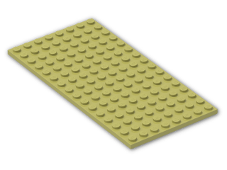 LEGO® Brick: Plate 8 x 16 92438 | Color: Cool Yellow
