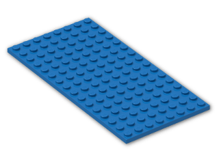 LEGO® Stein: Plate 8 x 16 92438 | Farbe: Bright Blue