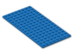 LEGO® Brick: Plate 8 x 16 92438 | Color: Bright Blue