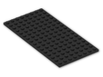 LEGO® Brick: Plate 8 x 16 92438 | Color: Black