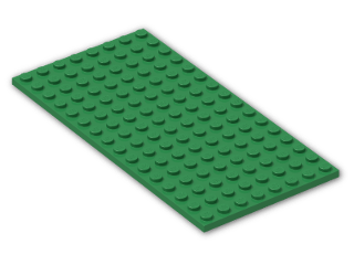 LEGO® Brick: Plate 8 x 16 92438 | Color: Dark Green