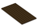 LEGO® Brick: Plate 8 x 16 92438 | Color: Dark Brown