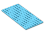 LEGO® Brick: Plate 8 x 16 92438 | Color: Medium Azur