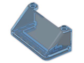 LEGO® Brick: Windscreen 3 x 6 x 2 92583 | Color: Transparent Light Blue