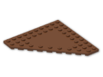LEGO® Brick: Plate 10 x 10 without Corner without Studs in Center 92584 | Color: Reddish Brown