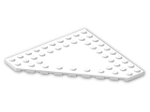 LEGO® Brick: Plate 10 x 10 without Corner without Studs in Center 92584 | Color: White