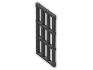 LEGO® Brick: Door 1 x 4 x 6 Lattice 92589 | Color: Metallic Dark Grey