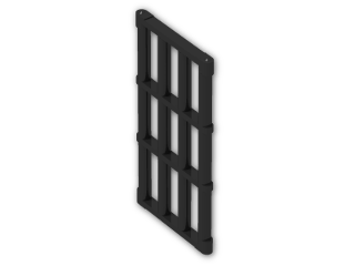 LEGO® Stein: Door 1 x 4 x 6 Lattice 92589 | Farbe: Black