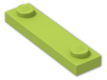 LEGO® Stein: Plate 1 x 4 with Two Studs  92593 | Farbe: Bright Yellowish Green