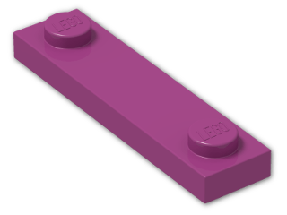 LEGO® Brick: Plate 1 x 4 with Two Studs  92593 | Color: Bright Reddish Violet