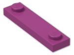 LEGO® Stein: Plate 1 x 4 with Two Studs  92593 | Farbe: Bright Reddish Violet