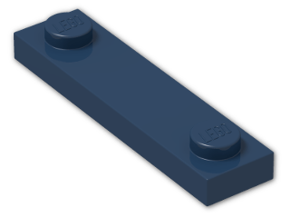 LEGO® Stein: Plate 1 x 4 with Two Studs  92593 | Farbe: Earth Blue