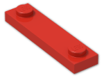 LEGO® Brick: Plate 1 x 4 with Two Studs  92593 | Color: Bright Red