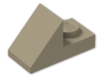 LEGO® Brick: Slope Plate 45 2 x 1 92946 | Color: Sand Yellow