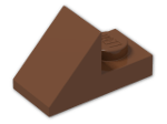 LEGO® Stein: Slope Plate 45 2 x 1 92946 | Farbe: Reddish Brown