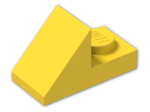 LEGO® Brick: Slope Plate 45 2 x 1 92946 | Color: Bright Yellow