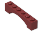 LEGO® Brick: Arch 1 x 6 Raised 92950 | Color: New Dark Red