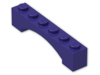 LEGO® Brick: Arch 1 x 6 Raised 92950 | Color: Medium Lilac