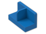 LEGO® Brick: Panel 1 x 2 x 1 with Thin Central Divider and Rounded Corners 93095 | Color: Bright Blue
