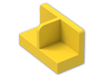LEGO® Brick: Panel 1 x 2 x 1 with Thin Central Divider and Rounded Corners 93095 | Color: Bright Yellow