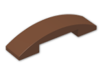 LEGO® Brick: Slope Brick Curved 4 x 1 Double 93273 | Color: Reddish Brown