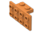 LEGO® Brick: Bracket 1 x 2 - 2 x 4 93274 | Color: Bright Orange