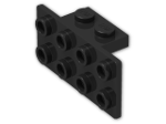 LEGO® Brick: Bracket 1 x 2 - 2 x 4 93274 | Color: Black