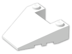LEGO® Brick: Wedge 4 x 4 with Stud Notches 93348 | Color: White