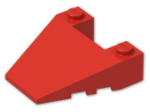LEGO® Brick: Wedge 4 x 4 with Stud Notches 93348 | Color: Bright Red