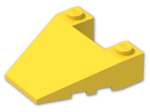 LEGO® Brick: Wedge 4 x 4 with Stud Notches 93348 | Color: Bright Yellow