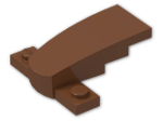 LEGO® Brick: Slope Brick Curved Tapered 4 x 2 on Plate 1 x 4 93589 | Color: Reddish Brown